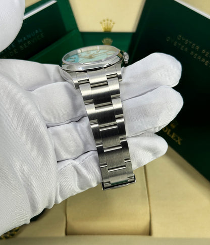 Rolex Oyster Perpetual 36mm, Stainless Steel, Turquoise, Ref# 126000-0006, dated 2026
