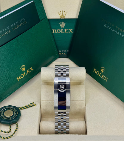 Rolex GMT-Master II 40mm, Stainless Steel, Bruce Wayne, Jubilee, Ref# 126710GRNR-0003, dated 2026