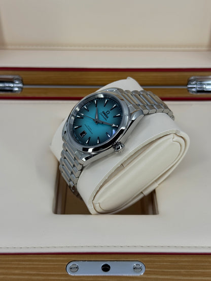 Omega Seamaster Aqua Terra 150M 38mm, Steel, Turquoise, Ref# 220.10.38.20.03.005, dated 2026