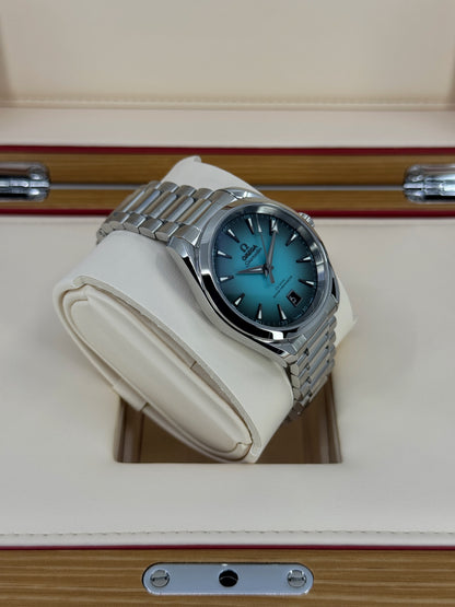 Omega Seamaster Aqua Terra 150M 38mm, Steel, Turquoise, Ref# 220.10.38.20.03.005, dated 2026