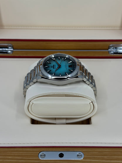 Omega Seamaster Aqua Terra 150M 38mm, Steel, Turquoise, Ref# 220.10.38.20.03.005, dated 2026