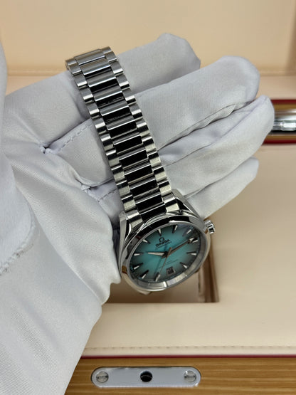 Omega Seamaster Aqua Terra 150M 38mm, Steel, Turquoise, Ref# 220.10.38.20.03.005, dated 2026