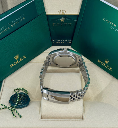 Rolex Datejust 36mm, Stainless Steel, Green, Jubilee, Ref# 126200-0023, dated 2026