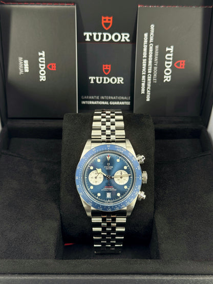 Tudor Black Bay Chrono 41mm, Boutique Edition, Blue, Ref# 79360B-0002, dated 2025