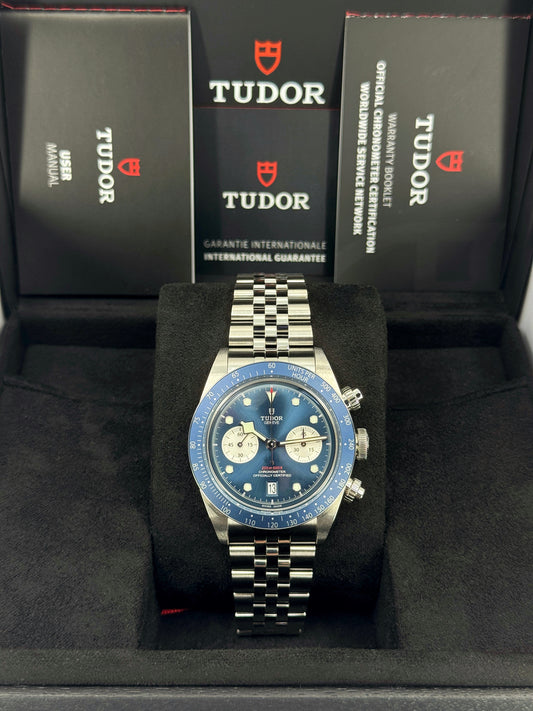 Tudor Black Bay Chrono 41mm, Boutique Edition, Blue, Ref# 79360B-0002, dated 2025