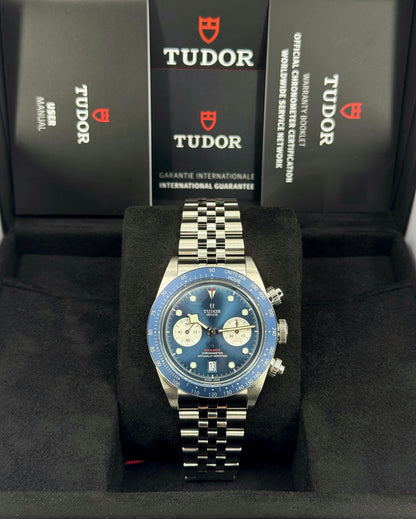 Tudor Black Bay Chrono 41mm, Boutique Edition, Blue, Ref# 79360B-0002, dated 2026