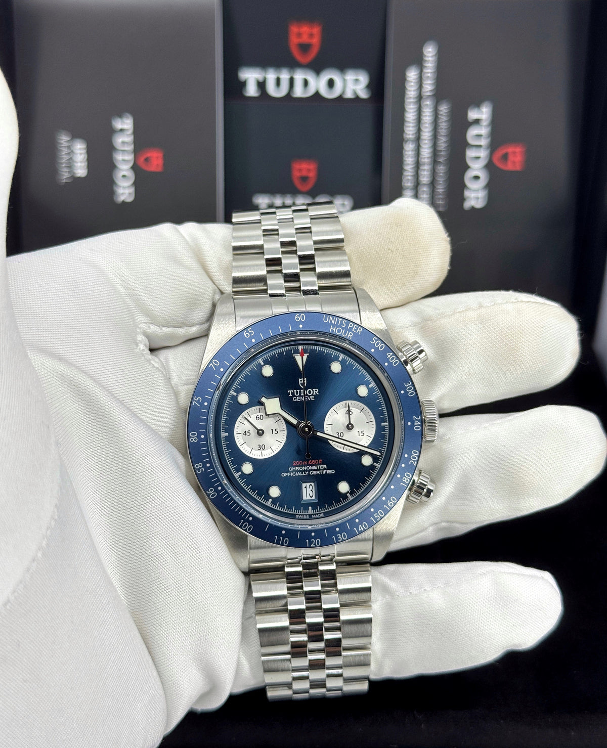 Tudor Black Bay Chrono 41mm, Boutique Edition, Blue, Ref# 79360B-0002, dated 2026
