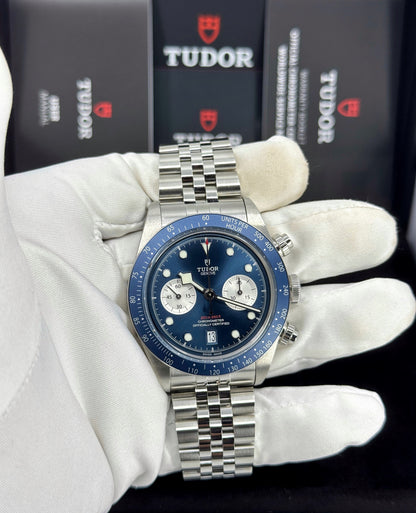 Tudor Black Bay Chrono 41mm, Boutique Edition, Blue, Ref# 79360B-0002, dated 2026