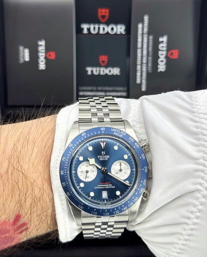 Tudor Black Bay Chrono 41mm, Boutique Edition, Blue, Ref# 79360B-0002, dated 2026