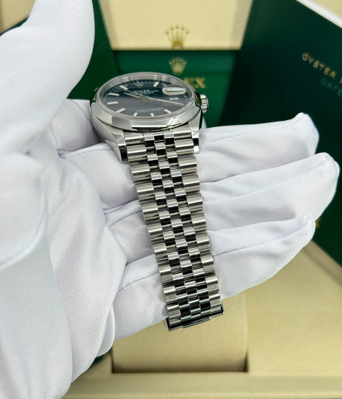 Rolex Datejust 36mm, Stainless Steel, Blue, Jubilee, Ref# 126200-0005, dated 2026