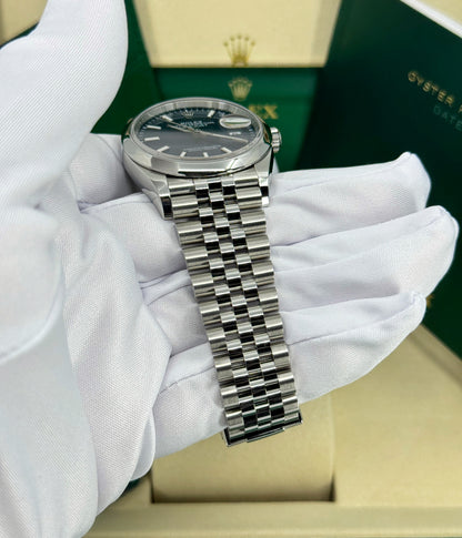 Rolex Datejust 36mm, Stainless Steel, Blue, Jubilee, Ref# 126200-0005, dated 2026