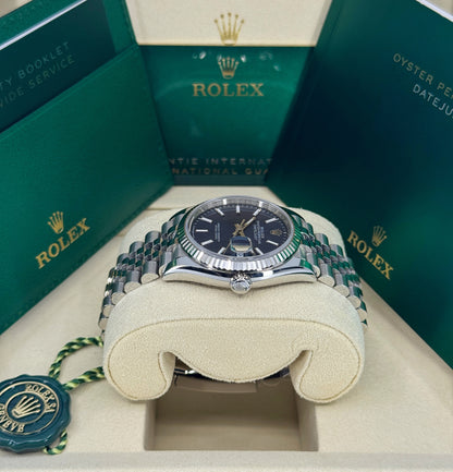 Rolex Datejust 36mm, Stainless Steel, Blue, Jubilee, Ref# 126234-0017, dated 2025