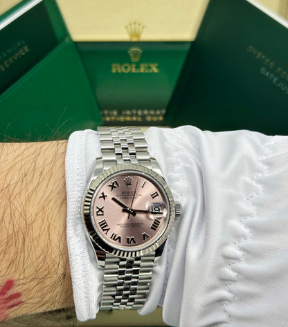 Rolex Datejust 31mm, Stainless Steel, Pink Roman, Jubilee, Ref# 278274-0020, dated 2026