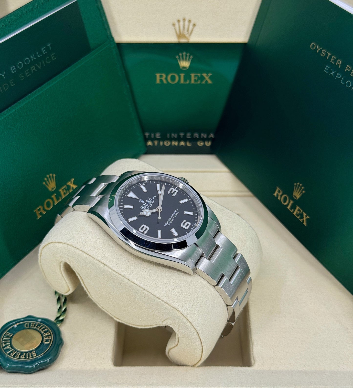 Rolex Explorer 36mm, Stainless Steel, Black, Ref# 124270, dated 2025