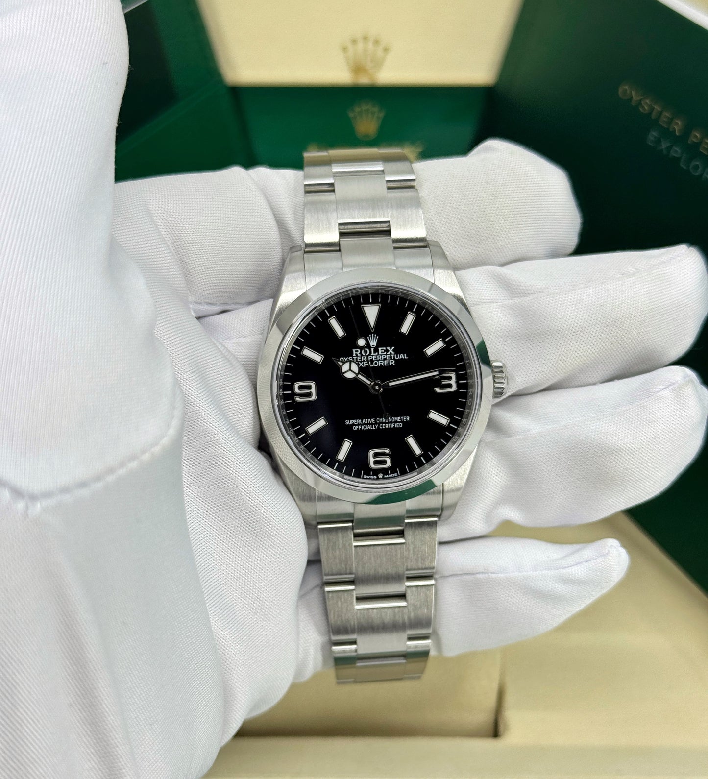 Rolex Explorer 36mm, Stainless Steel, Black, Ref# 124270, dated 2025