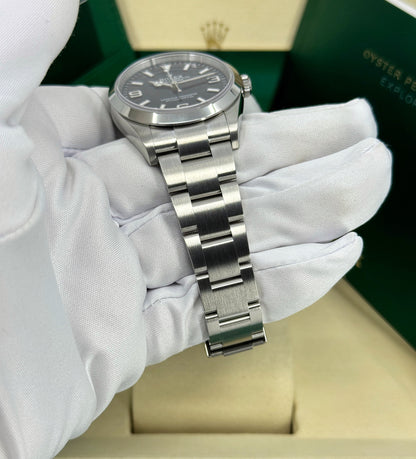 Rolex Explorer 36mm, Stainless Steel, Black, Ref# 124270, dated 2025