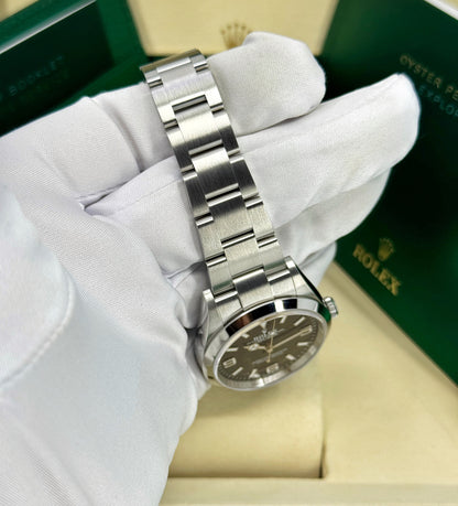 Rolex Explorer 36mm, Stainless Steel, Black, Ref# 124270, dated 2025