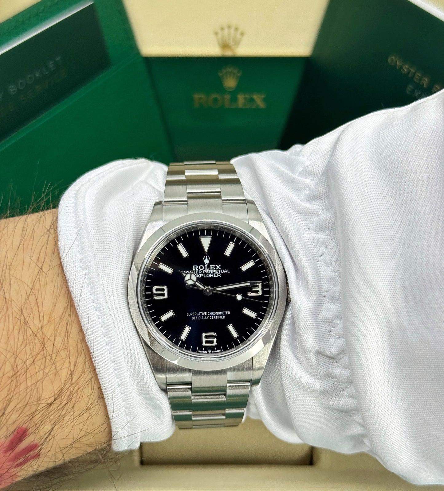 Rolex Explorer 36mm, Stainless Steel, Black, Ref# 124270, dated 2025
