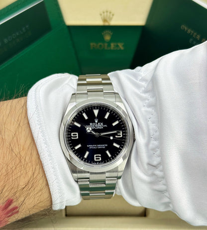 Rolex Explorer 36mm, Stainless Steel, Black, Ref# 124270, dated 2025