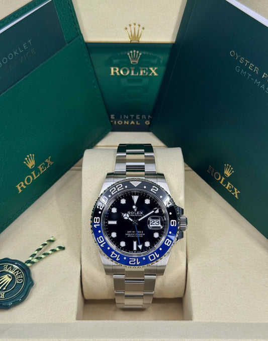 Rolex GMT-Master II 40mm, Stainless Steel, Batman, Oyster, Ref# 126710BLNR-0003, dated 2026