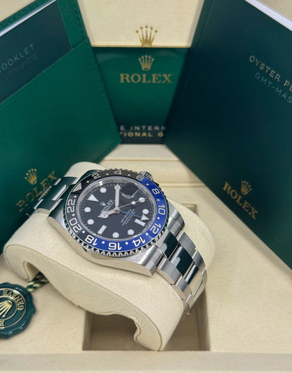 Rolex GMT-Master II 40mm, Stainless Steel, Batman, Oyster, Ref# 126710BLNR-0003, dated 2025