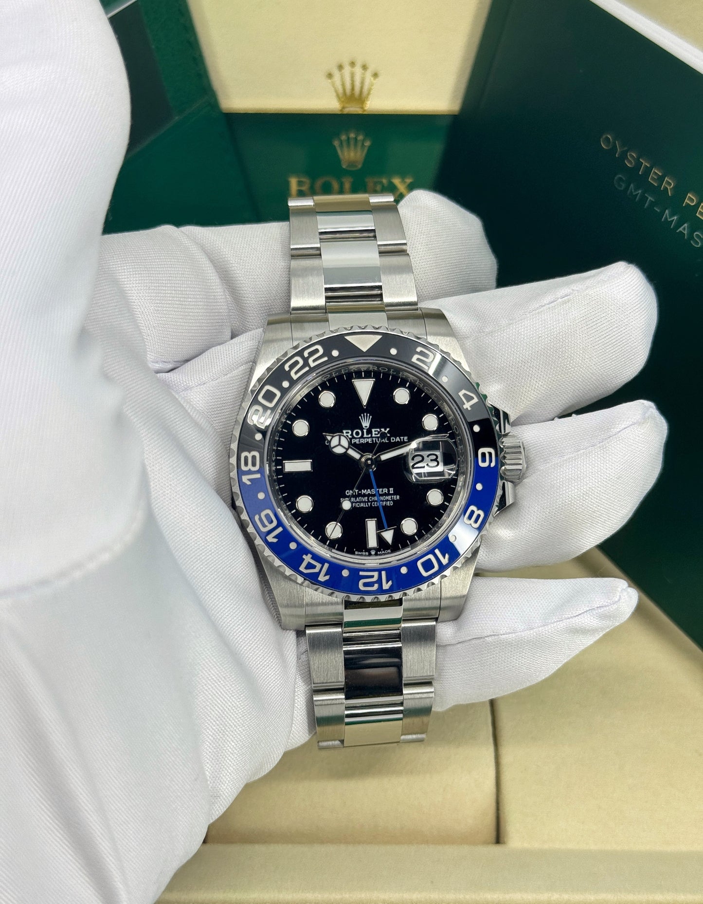 Rolex GMT-Master II 40mm, Stainless Steel, Batman, Oyster, Ref# 126710BLNR-0003, dated 2026