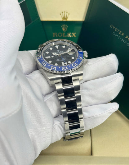Rolex GMT-Master II 40mm, Stainless Steel, Batman, Oyster, Ref# 126710BLNR-0003, dated 2025