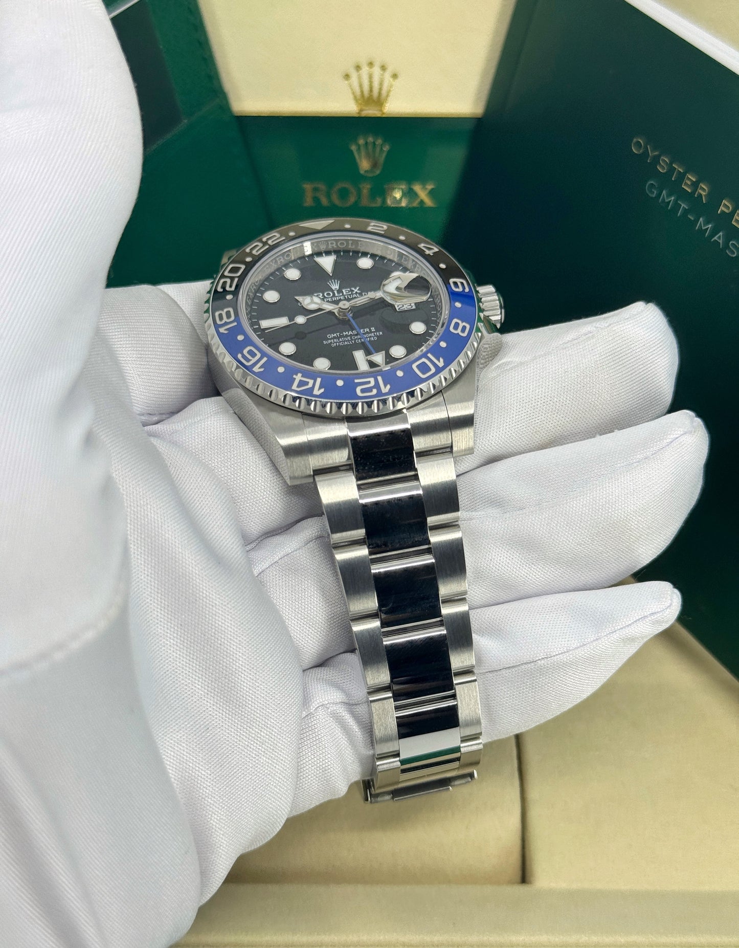 Rolex GMT-Master II 40mm, Stainless Steel, Batman, Oyster, Ref# 126710BLNR-0003, dated 2026