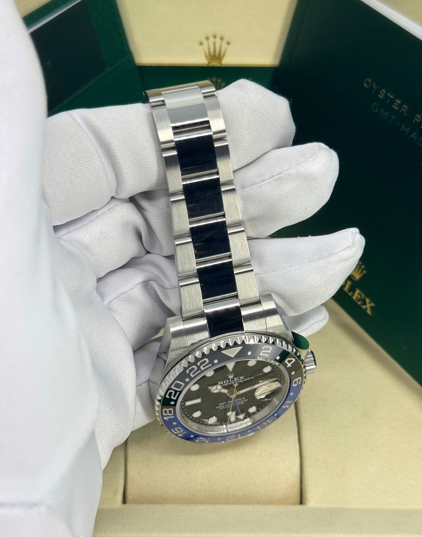 Rolex GMT-Master II 40mm, Stainless Steel, Batman, Oyster, Ref# 126710BLNR-0003, dated 2025