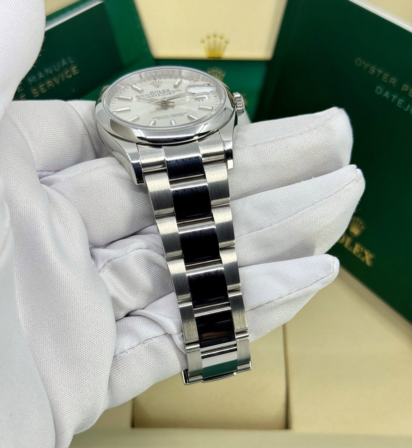 Rolex Datejust 36mm, Stainless Steel, Silver, Oyster, Ref# 126200-0002, dated 2025