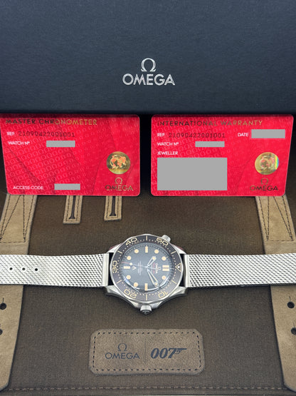 Omega Seamaster Diver 300M, James Bond 007, No Time To Die Edition, 42mm, Titanium, Brown, Ref# 210.90.42.20.01.001, dated 2026