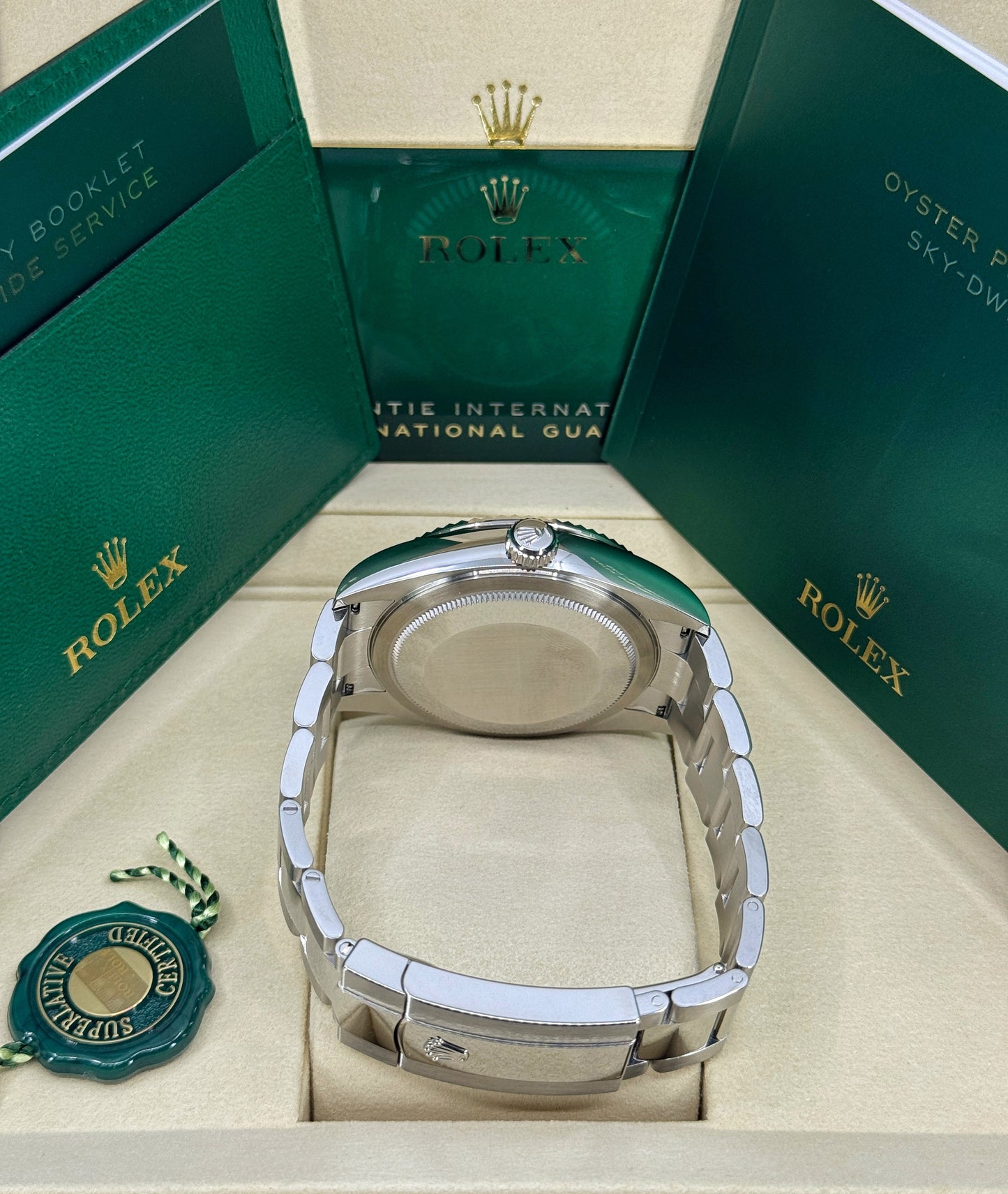 Rolex Sky-Dweller 42mm, 18k WG & Stainless Steel, Blue, Oyster, Ref# 336934-0005, dated 2026
