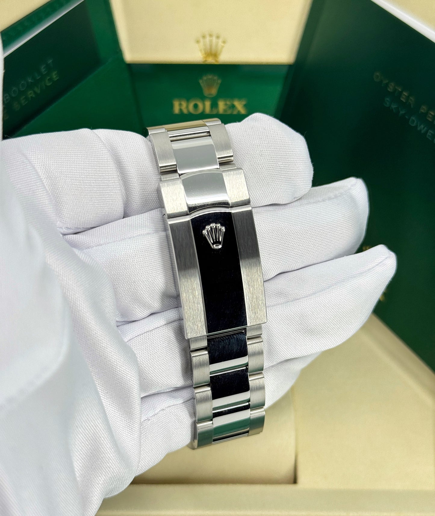 Rolex Sky-Dweller 42mm, 18k WG & Stainless Steel, Blue, Oyster, Ref# 336934-0005, dated 2026