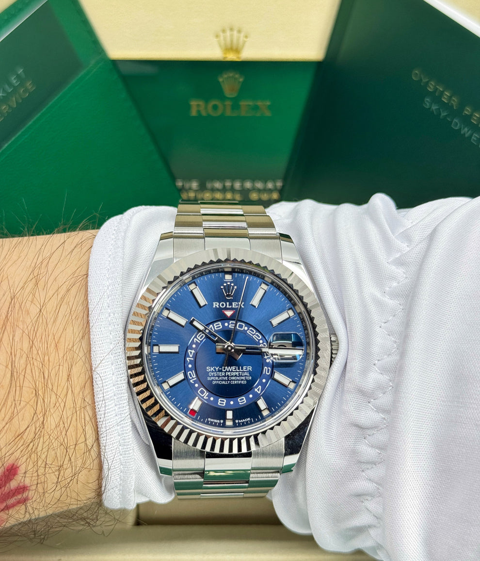 Rolex Sky-Dweller with a blue dial