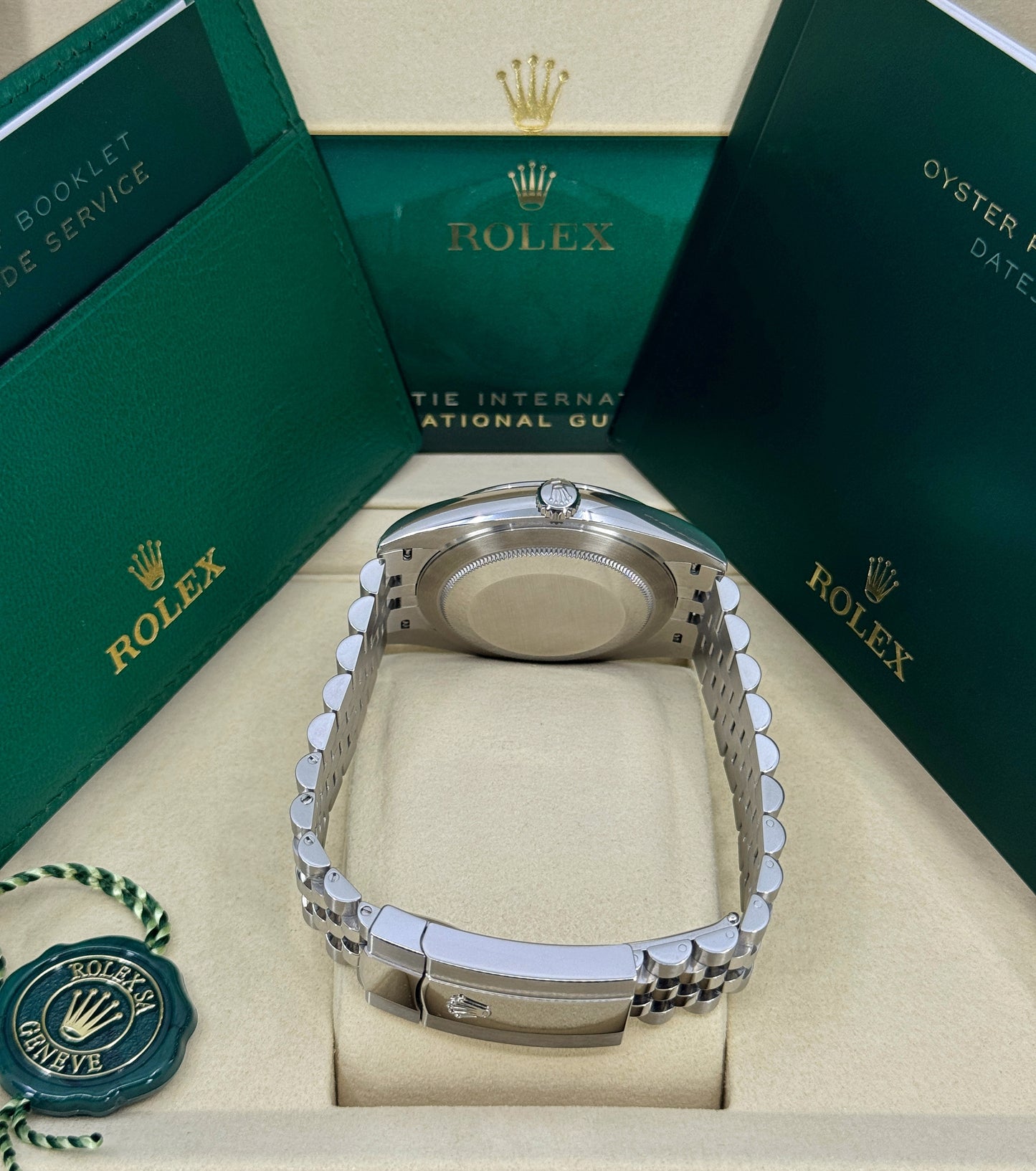 Rolex Datejust 41mm, Stainless Steel, White Roman, Jubilee, Ref# 126300-0016, dated 2025