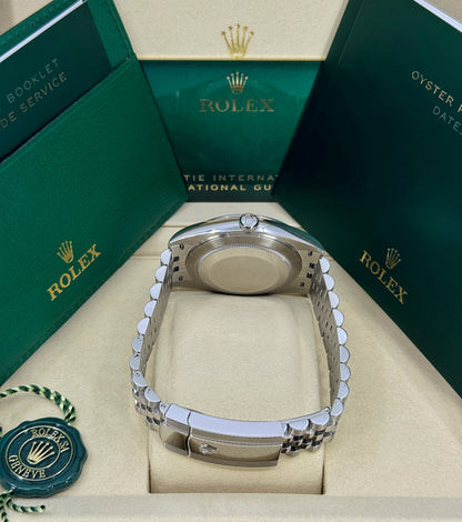 Rolex Datejust 41mm, Stainless Steel, White Roman, Jubilee, Ref# 126300-0016, dated 2025