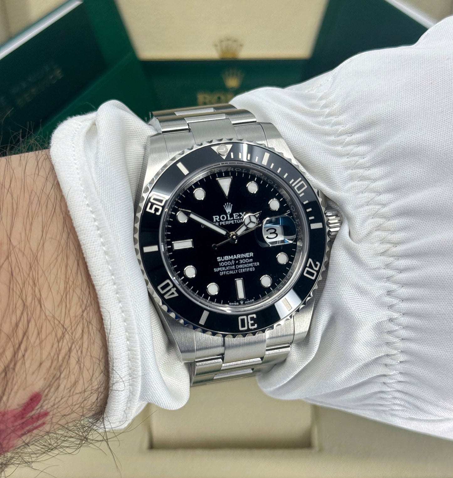 Rolex Submariner 41mm, Date, Stainless Steel, Black, Ref# 126610LN, dated 2024