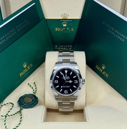 Rolex Explorer 40mm, Stainless Steel, Black, Ref# 224270, dated 2024