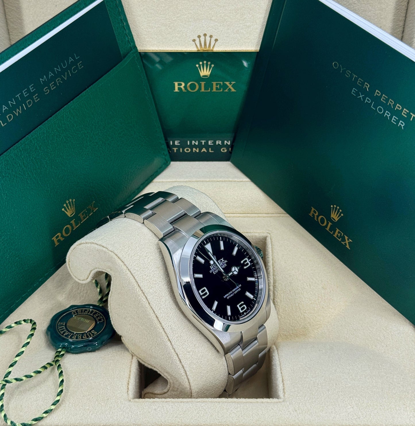 Rolex Explorer 40mm, Stainless Steel, Black, Ref# 224270, dated 2026