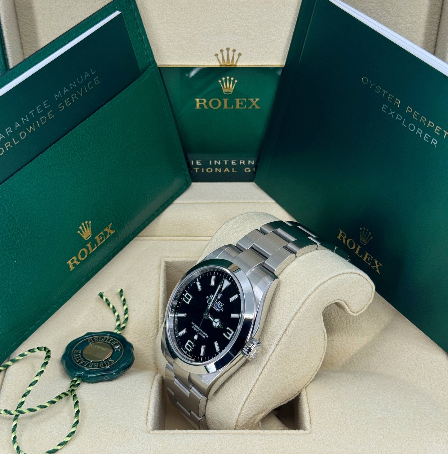 Rolex Explorer 40mm, Stainless Steel, Black, Ref# 224270, dated 2024