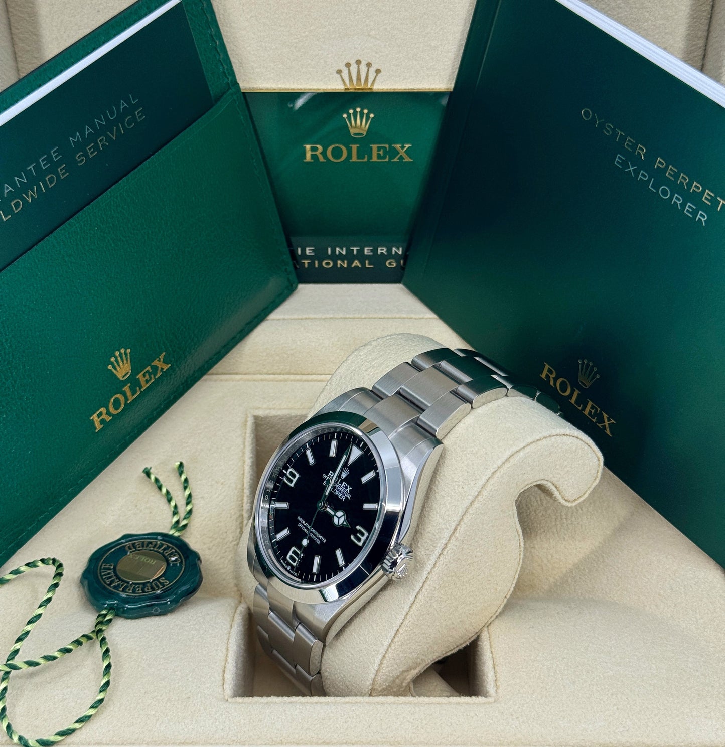 Rolex Explorer 40mm, Stainless Steel, Black, Ref# 224270, dated 2026
