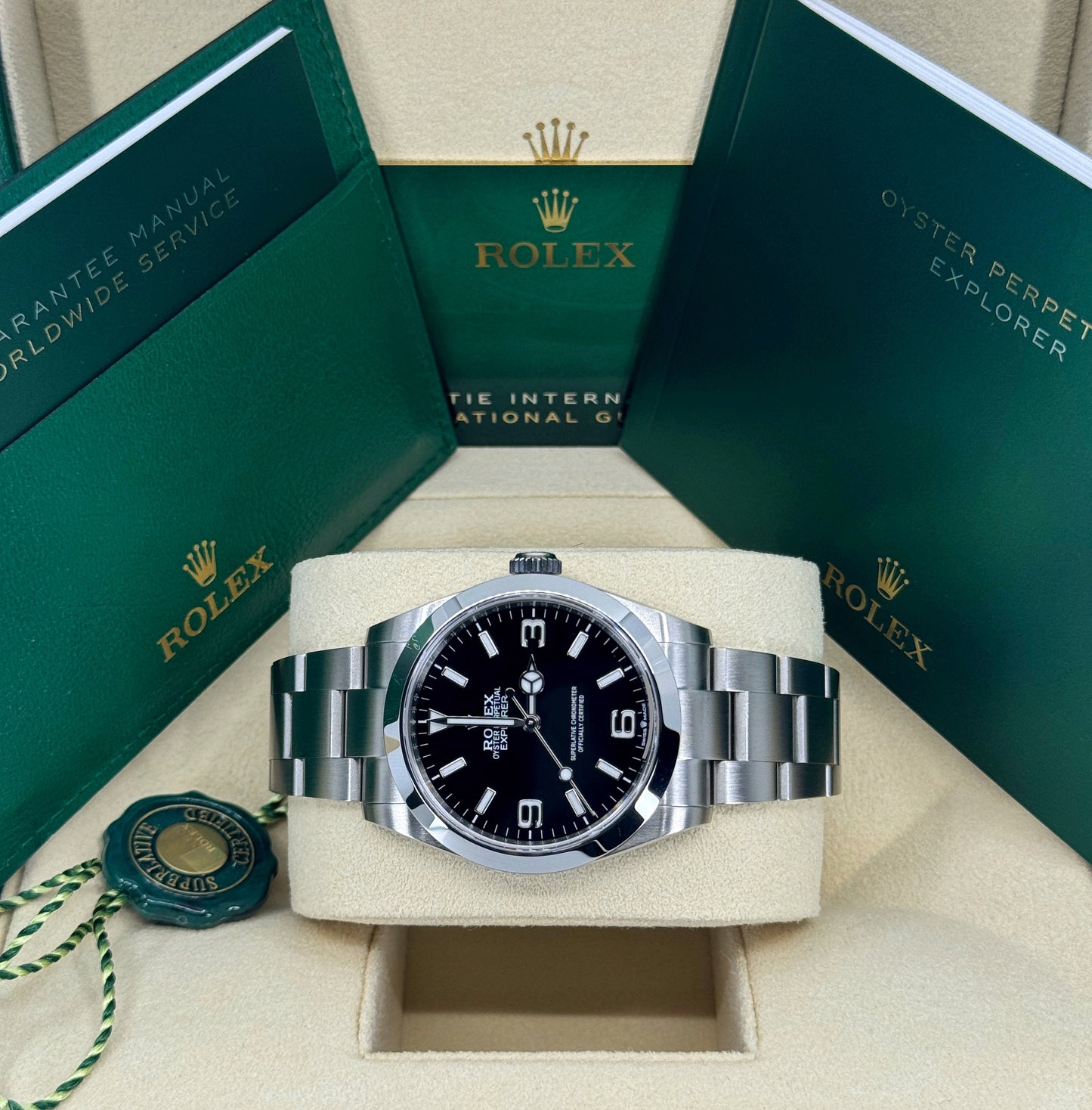 Rolex Explorer 40mm, Stainless Steel, Black, Ref# 224270, dated 2024