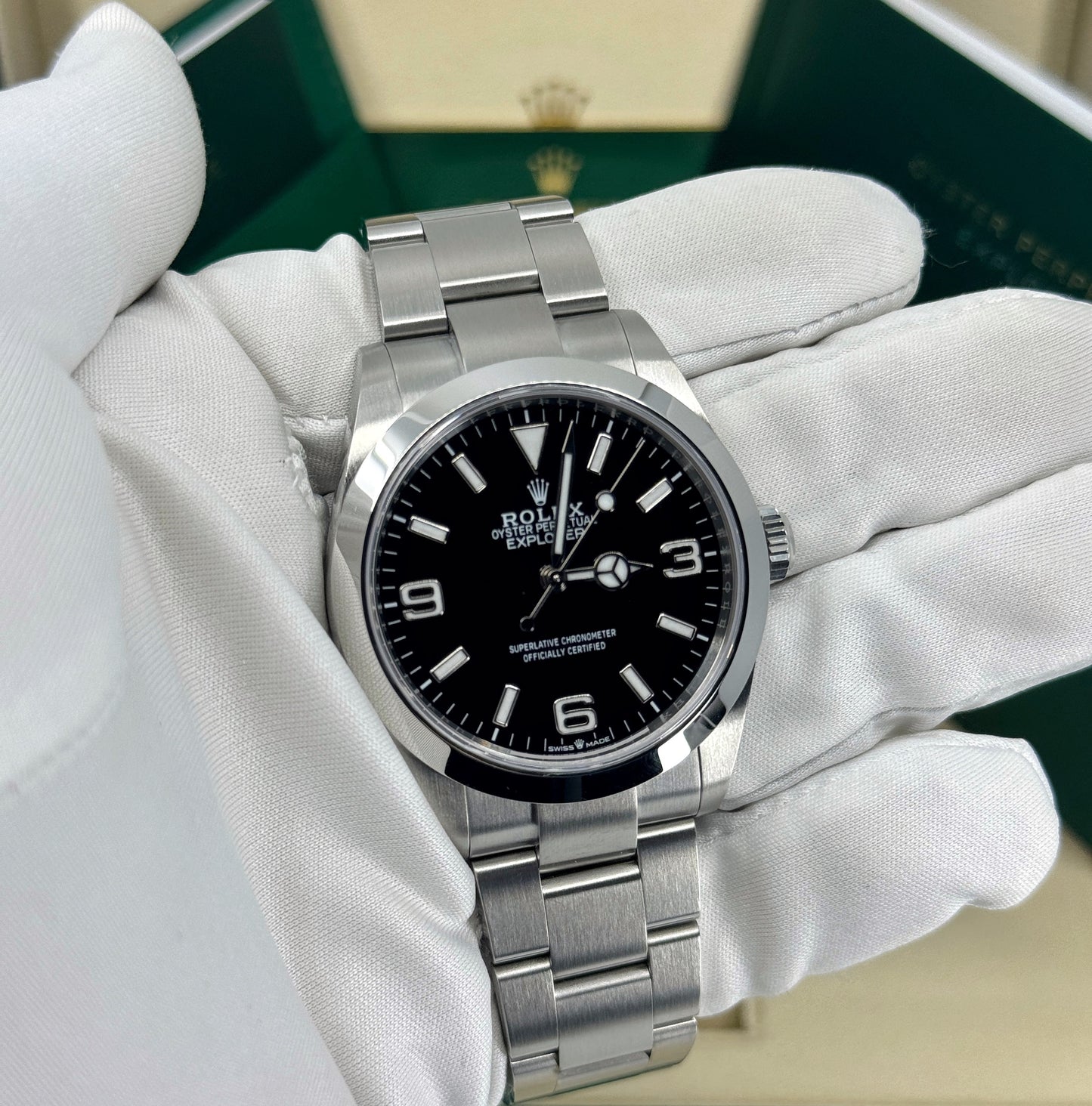 Rolex Explorer 40mm, Stainless Steel, Black, Ref# 224270, dated 2026