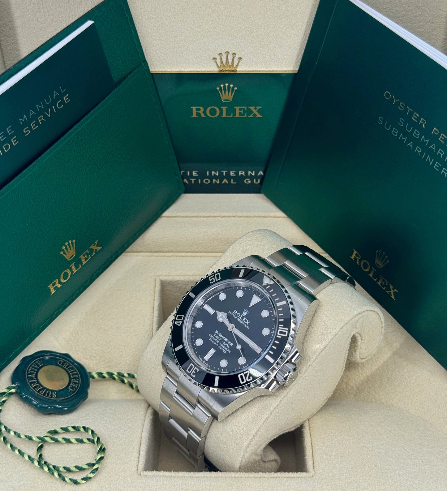 Rolex Submariner 41mm, No Date, Stainless Steel, Black, Ref# 124060, dated 2024