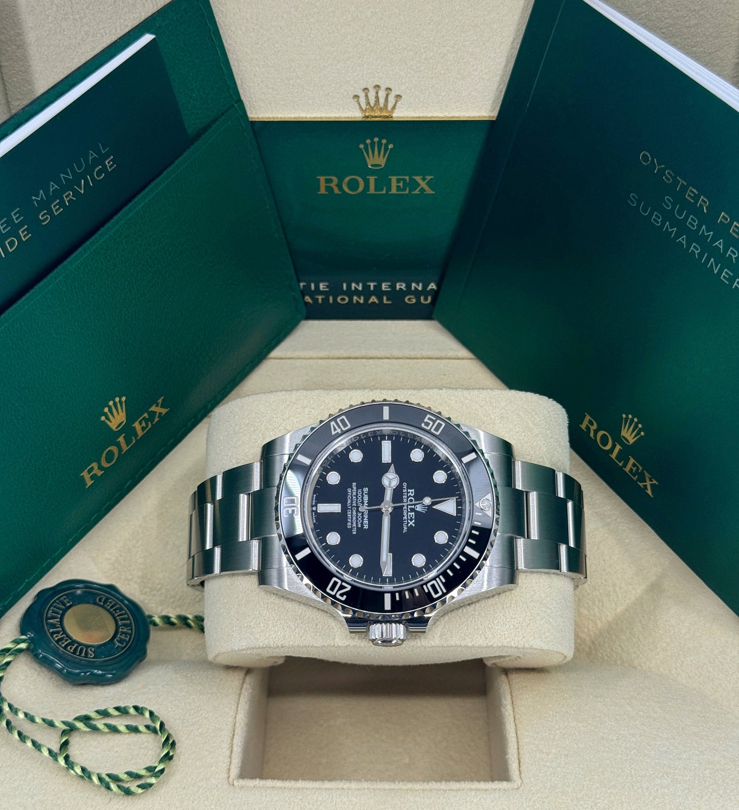 Rolex Submariner 41mm, No Date, Stainless Steel, Black, Ref# 124060, dated 2024