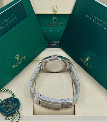 Rolex Oyster Perpetual 34mm, Stainless Steel, Silver, Ref# 124200-0001, dated 2025