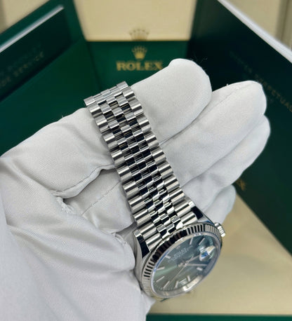 Rolex Datejust 36mm, Stainless Steel, Green, Jubilee, Ref# 126234-0051, dated 2024