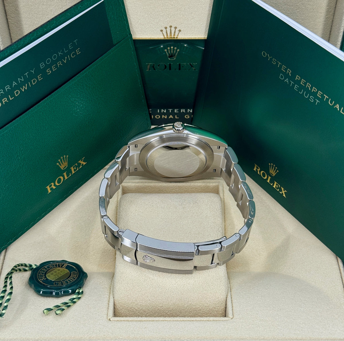 Rolex Datejust 41mm, Stainless Steel, Blue, Oyster, Ref# 126334-0001, dated 2026