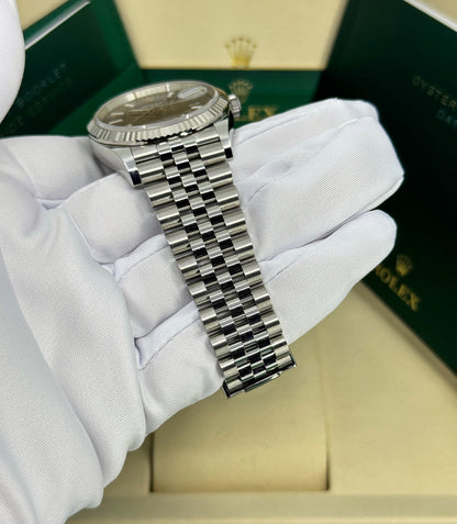 Rolex Datejust 36mm, Stainless Steel, Black, Jubilee, Ref# 126234-0015, dated 2026