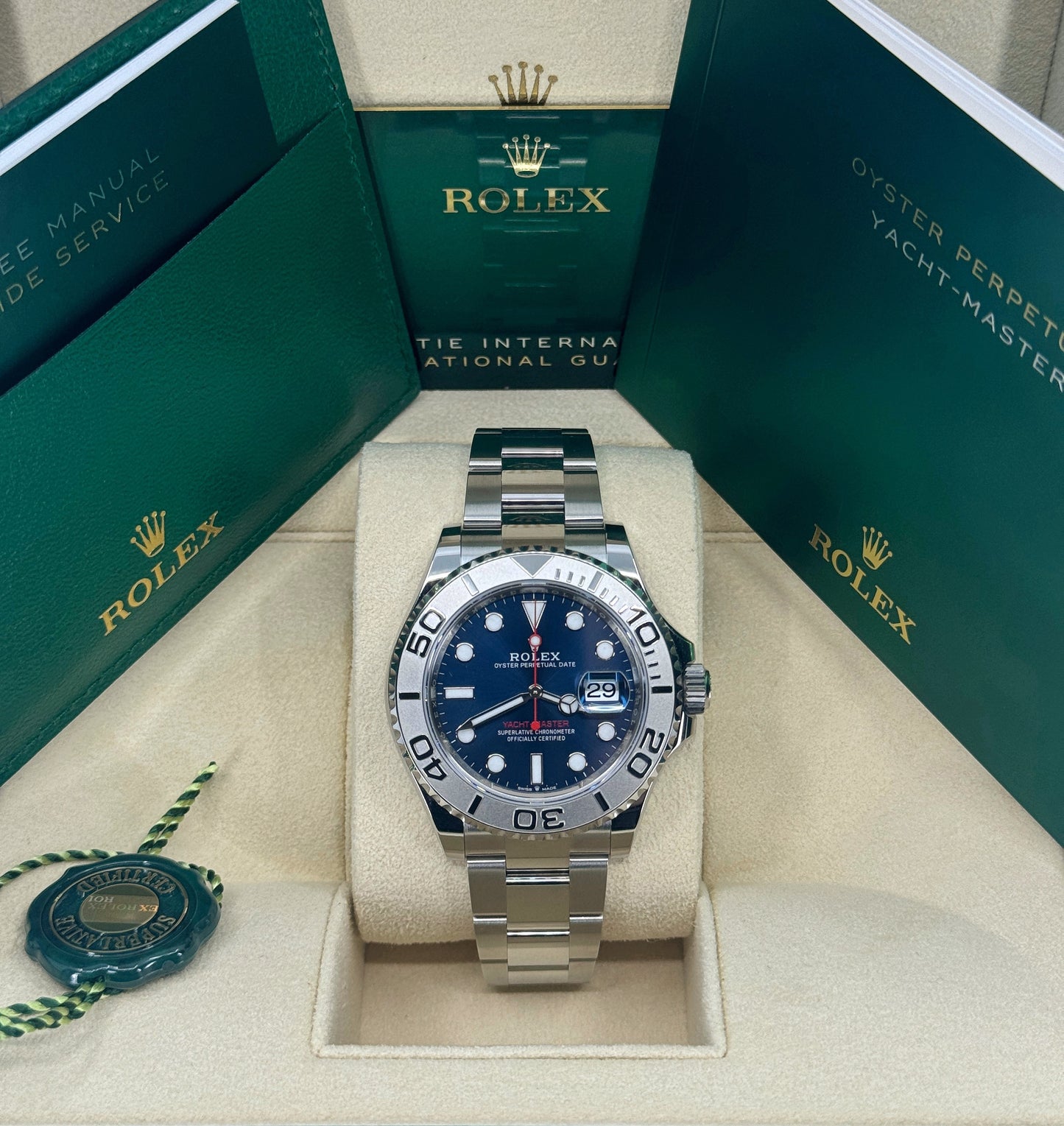 Rolex Yacht-Master 40mm, Stainless Steel, Blue, Ref# 126622-0002, dated 2026